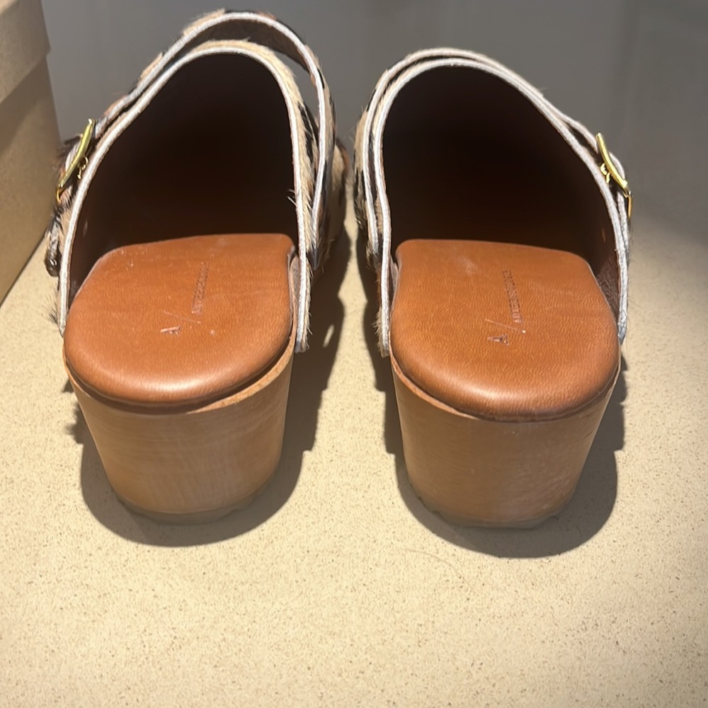 Anthropologie Leopard Print Clogs Made With Anima… - image 3